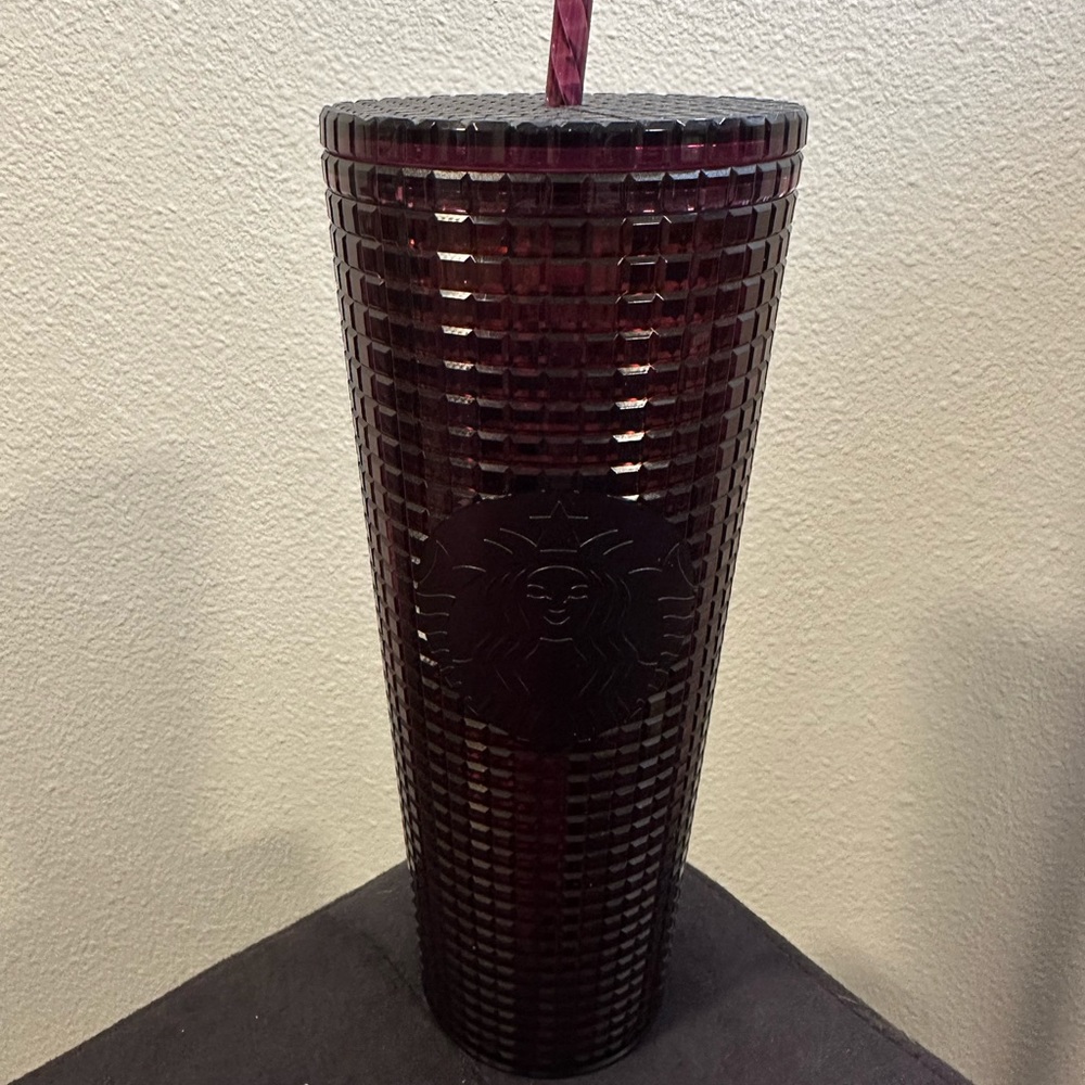RARE Starbucks Maroon Studded Venti Tumbler